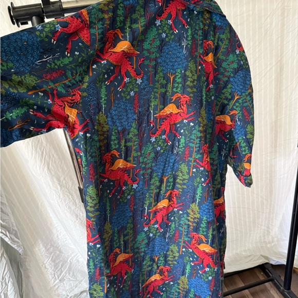 Printfresh Multicolor Forest-Themed Robe - Picture 3 of 5